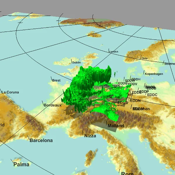 NinJo Europe precipitations