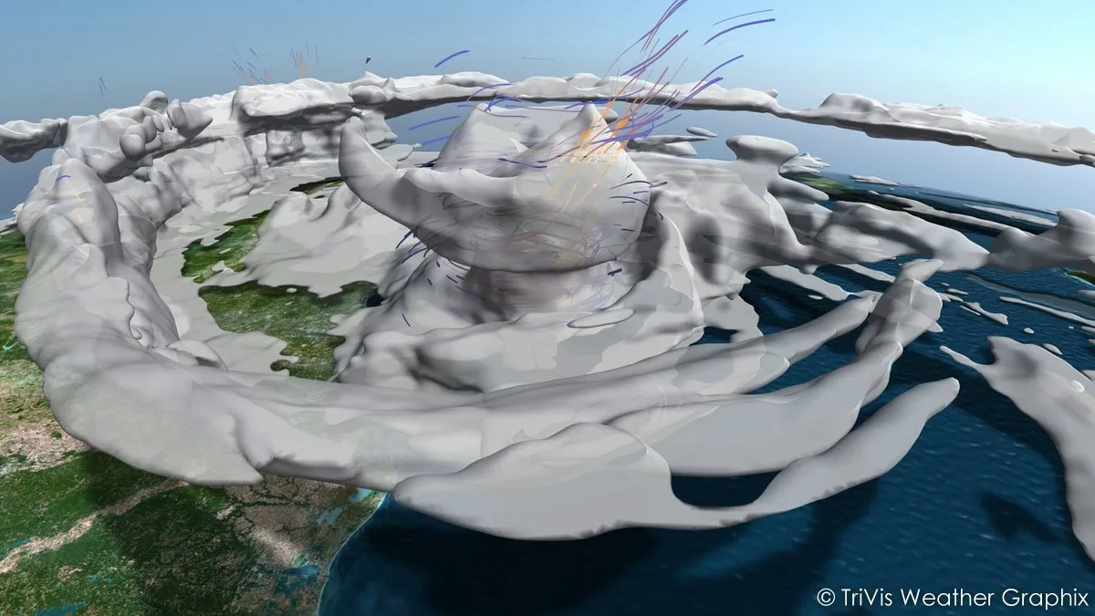 3D weather visualization