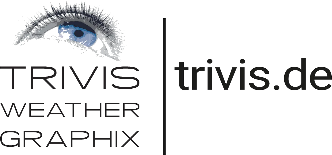 TriVis Weather Graphix logo and the address trivis.de