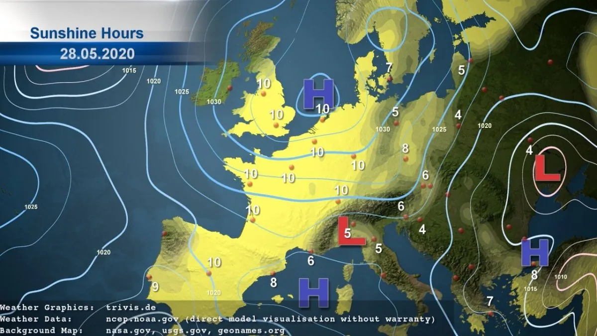 askMeteo sunshine hours visualization